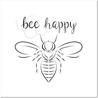 Bee happy Posters and Art